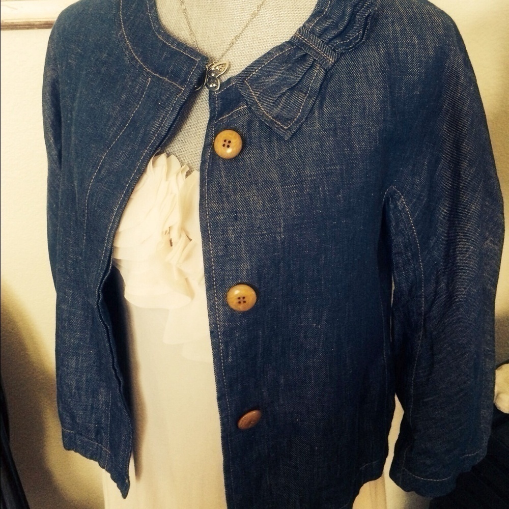 Cute linen demin jacket from Talbots